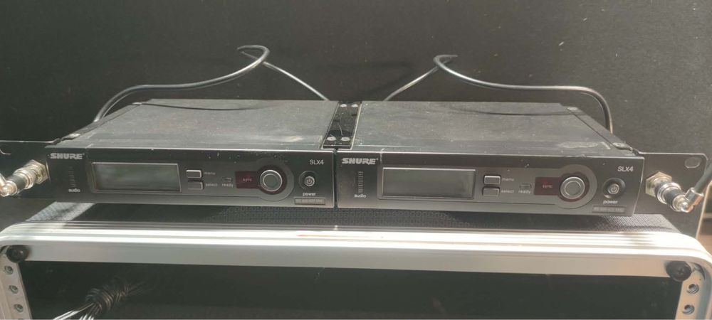 Микрофони- професионален сет 2х Shure SLX4/SLX2 SM58 (R5) в Кейс Proel