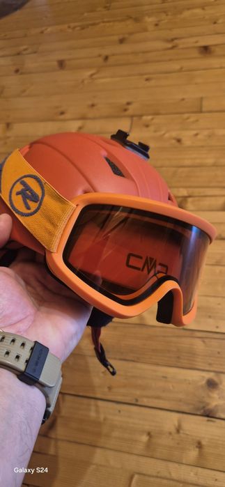 Cască și ochelari pentru schi pentru copii