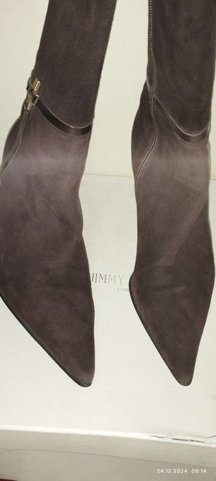 Кожаные женские сапожки