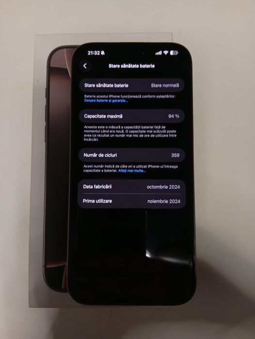 Vand Iphone 16 ProMax 256GB