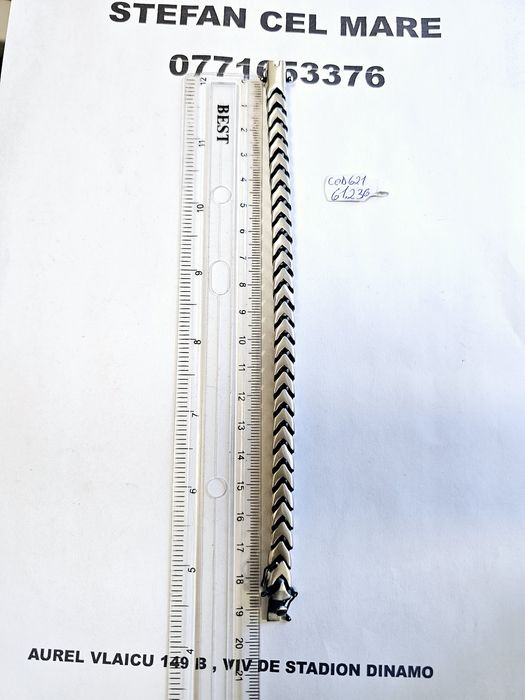 Vand bratara din argint 925 61.23 g cod 621