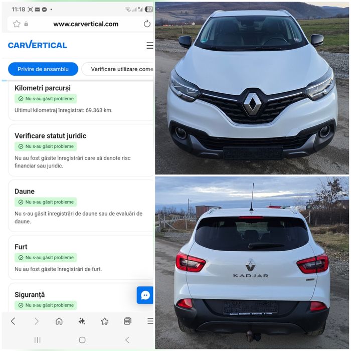 Renault Kadjar Bosse 1.6 Cdi 130 Cp 4x4 Euro 6 Led*Impecabil*