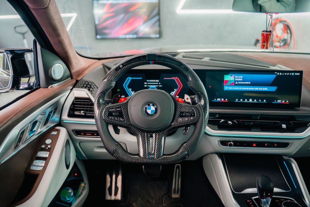 Volan BMW - Seria G - Carbon - Custom - Led - Incalzire - TJA - Vibro