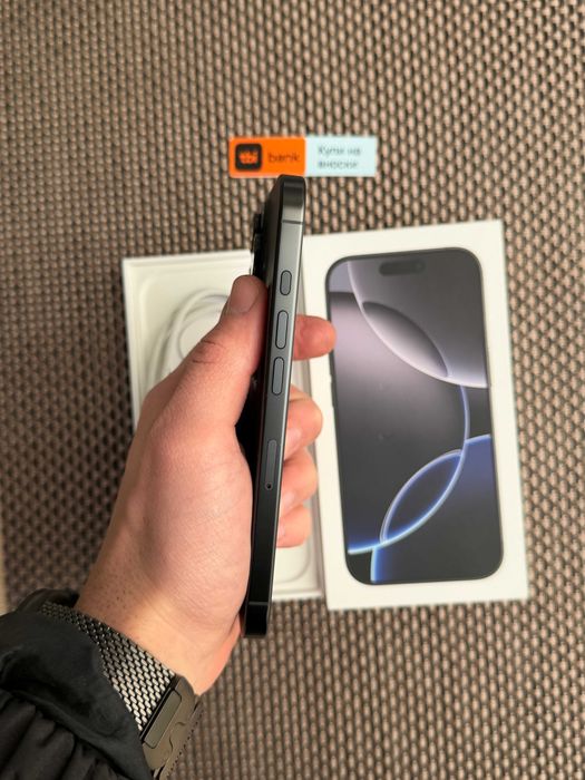 512gb! iPhone 16 Pro Лизинг от 30€/мес black  Titanium като нов!  черен
