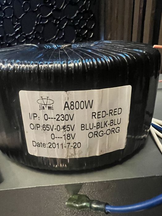 Transformator toroidal 2x65v 800w
