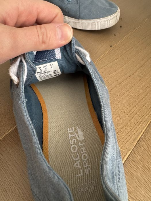 Кеды мужские лжинсовые Lacoste