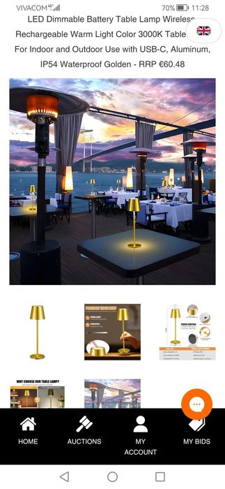 Месингови лед лампи 2бр.