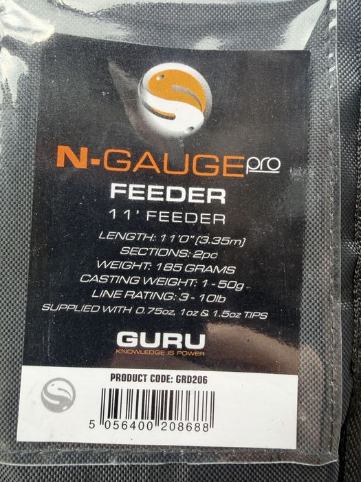 Lanseta feeder Guru N-Gauge Pro Feeder 3.35m/50g