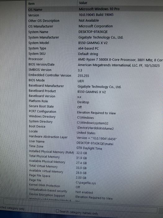Pc Gamming AMD Ryzen 7 5800