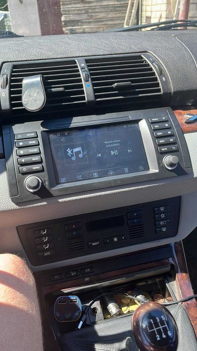 PROMO - Navigatie Android 15 BMW Seria 5 E39 X5 E53 - Carplay QLed DSP - Camera marsarier cadou