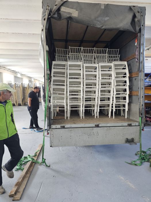 Scaune tiffany albe PPR 100%