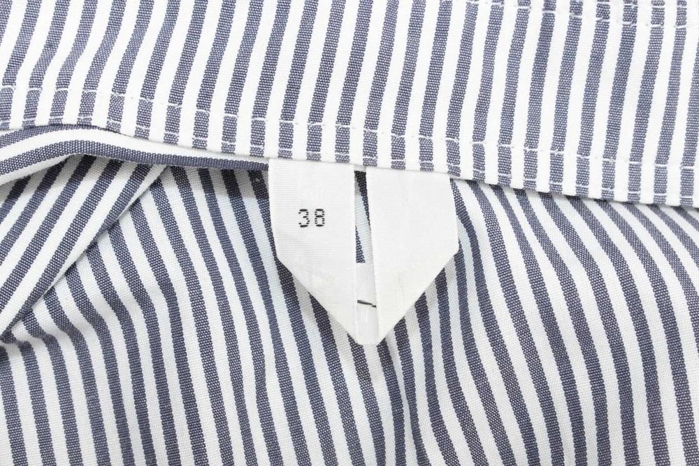 Arket оригинална дамска рокля миди сиво бяло райе 38