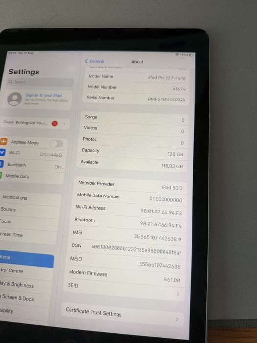 ipad pro 9.7 A1674