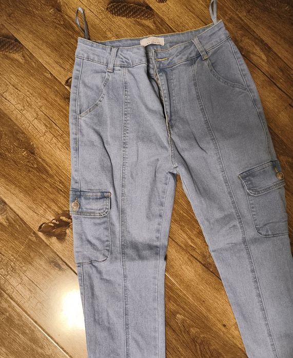 Blugi cargo jogger Quiz mărime xs denim elastic