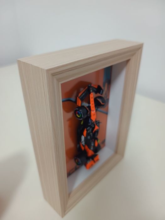 Tablou 3D lemn 20x15 McLaren F1 Lando Norris 1/43