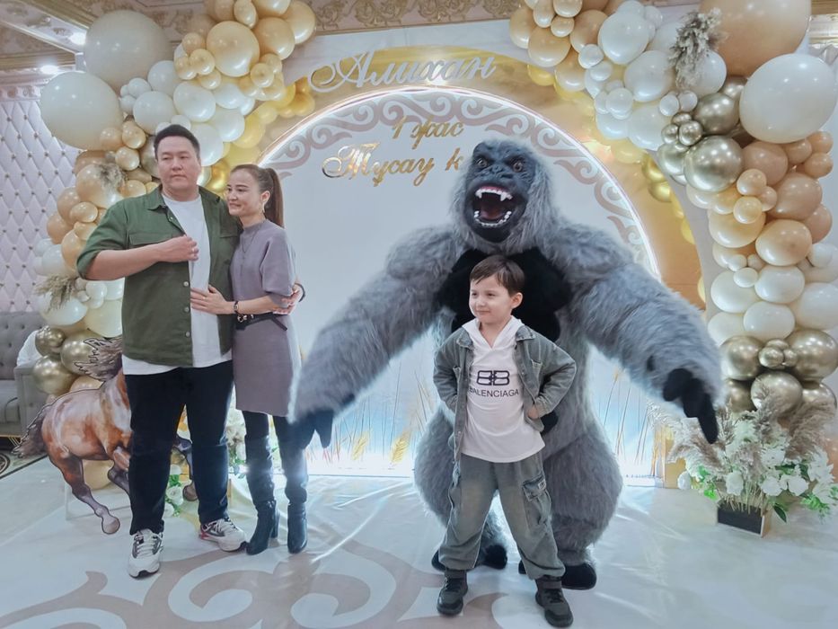 Аниматор Мишки Горилла Фантан