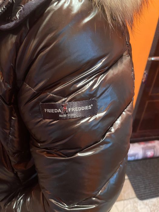 Geaca de iarna cu guler din blana naturala