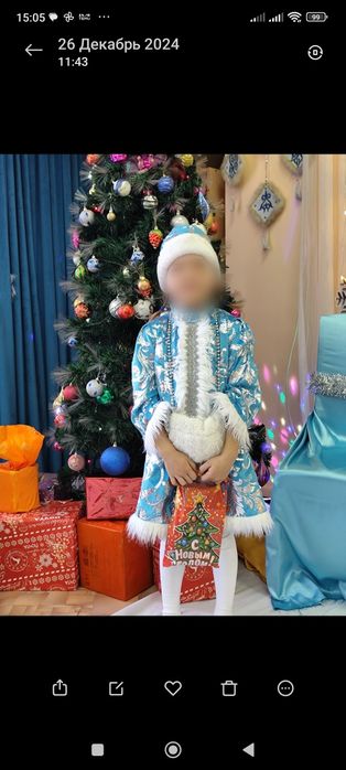 Новогодний костюм снегурочка