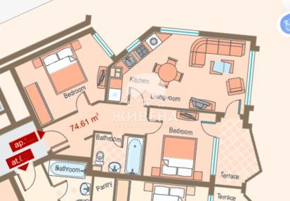Продава се Тристаен апартамент в Варна, Аспарухово - 91 кв.м за 925 €/кв.м - Снимка #4