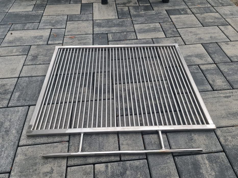 Gratar inox alimentar  cu bare rotative de 8mm