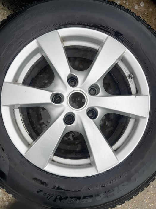 Set jante aliaj R17 5x112 Gama VAG cu anvelope allseason 235 65 R17