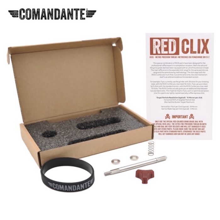 Набор для регулировки заусенок COMANDANTE RX35 RED CLIX