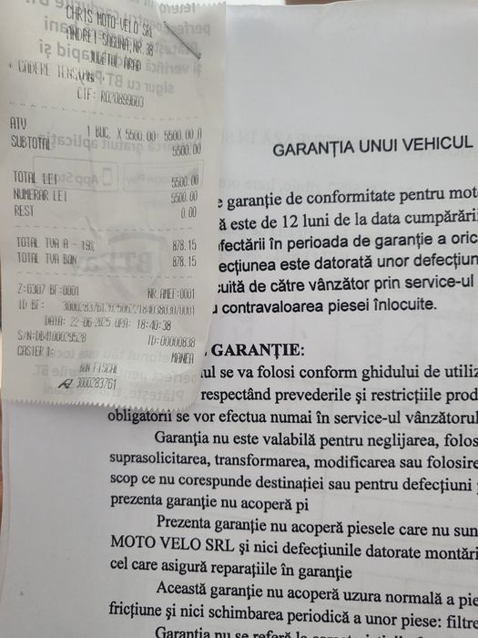 Se vinde ATV 125 cc.  preț 4500 lei.