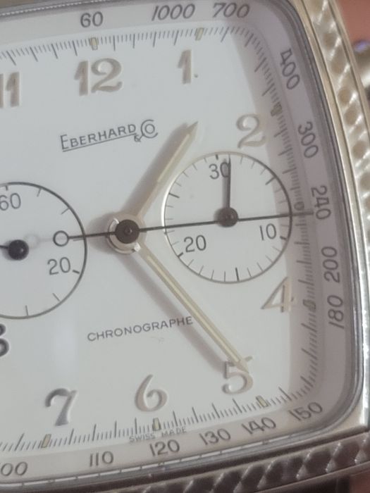 Eberhard Quadrangolo ref 31034 automatic chronograph Lemania 1872