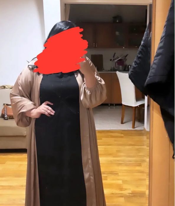 Платье и абайка вместе
