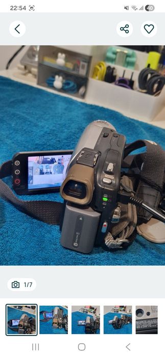 Camera foto  - video digitala Sony, funcționează  doar la priză