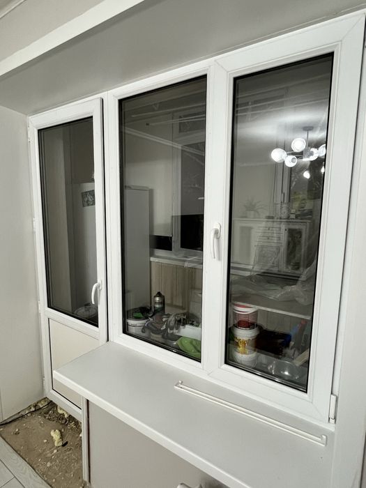 Дверь окно цельное