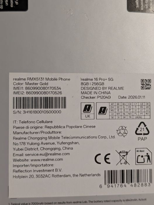 Realme 16 pro + garanție eMag