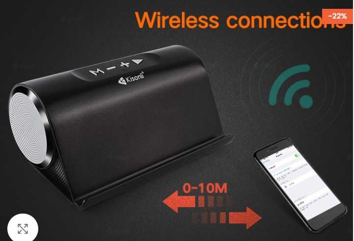 Kisonli KS-1981 саундбар, колонка с Bluetooth, беспроводная