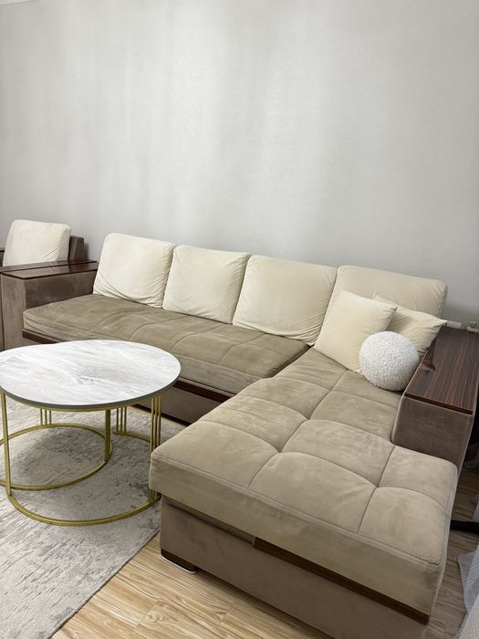 Диван с креслом в нормальном состоянии