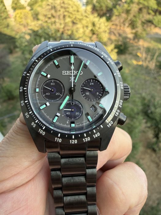 Seiko Prospex night speedtimer black