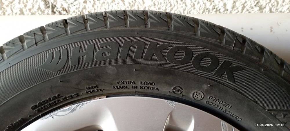 Шины липучки Hankook с дисками R15, 185/65