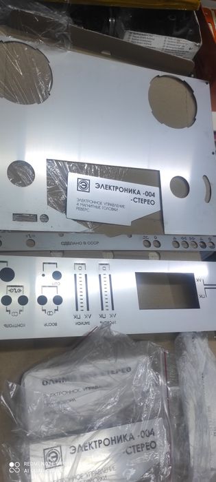 Новые панели передние для катушечного магнитофона  Электроника 03,04,
