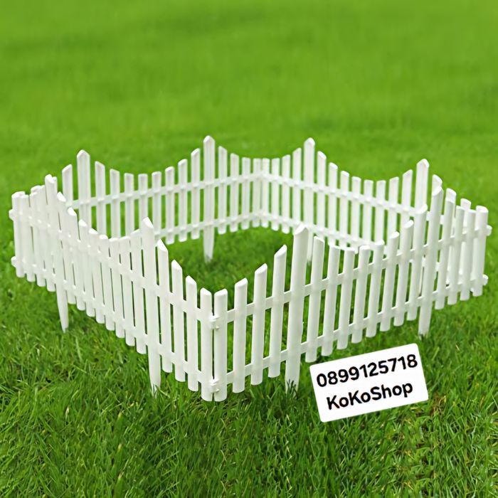 Бяла градинска ограда-240х32см./декоративна ограда
      
Бяла градин