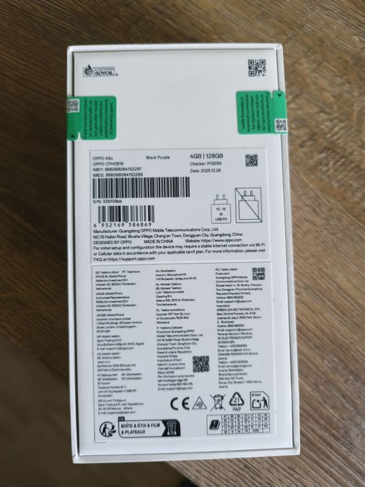 OPPO A6X 128GB/4GB Black Purple