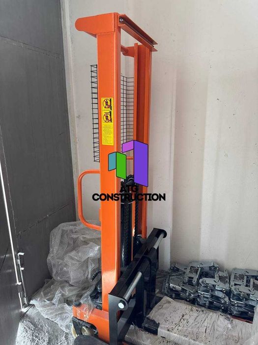 Штабелер 1 тонна ручной гидравлический, под европоддон, 1.6м