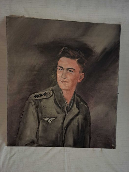 tablou soldat pictura pe panza 65/74 cm