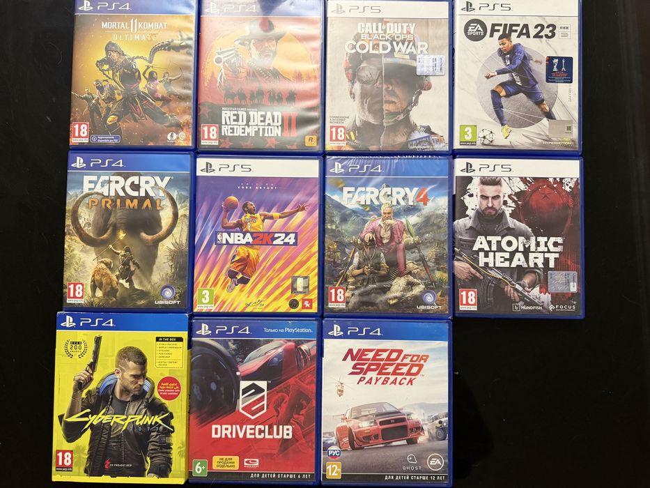 Продам диски PS4 Sony PlayStation 5