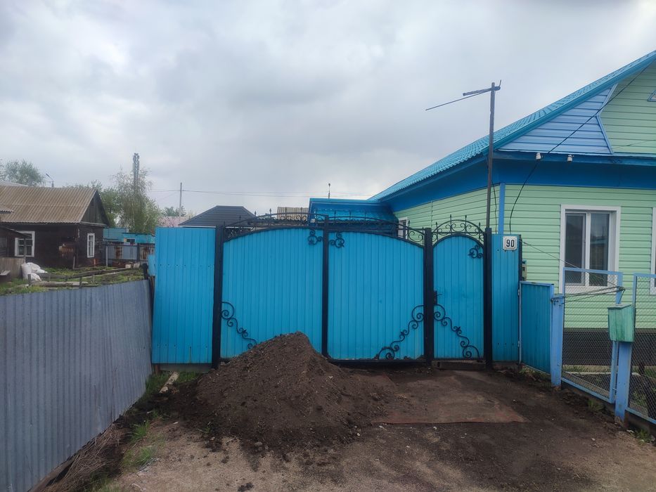 Ворота распашные с калиткой