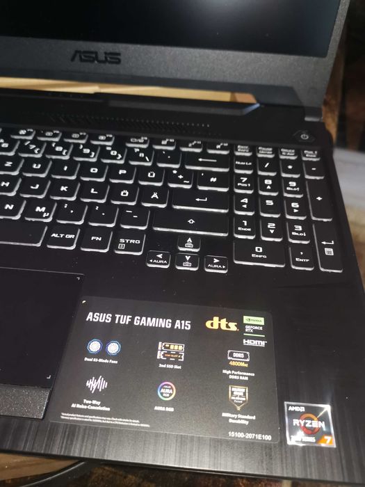 Asus Tuf A15 FA506NCR лаптоп