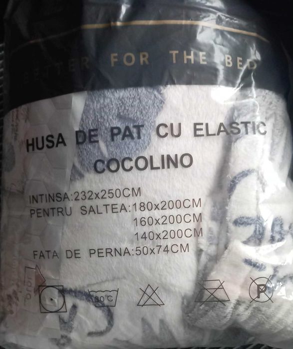 Husa de Pat Cocolino, 3 Piese 1+1 lenjerie cadou