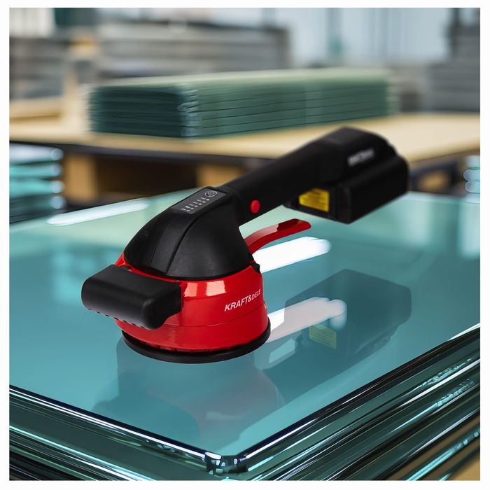 Ventuza vibranta cu acumulator ,50kg , 120mm  Kraft&Dele KD10792