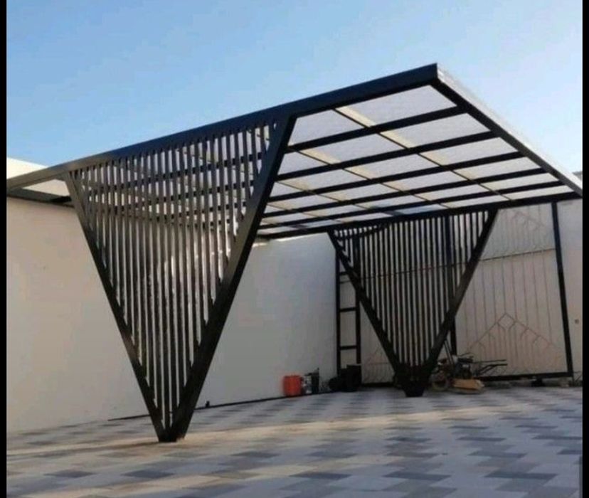 Ворота,Навес, Перила,  Решётки, казерки