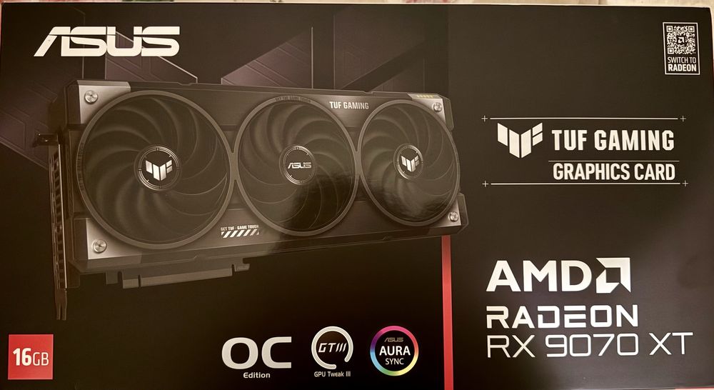 Kомпютър TUF 9070 XT 16 GB 32gb RAM Ryzen 9 7900x Seasonic GX-850 1TB SN850X