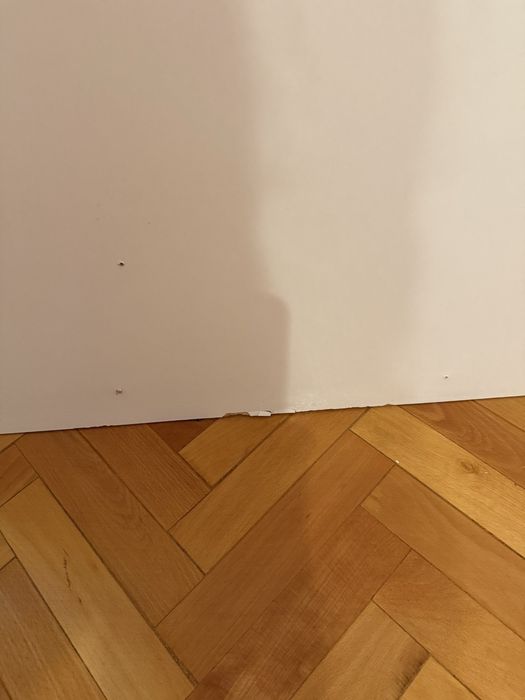 Pat solid din pal cu saltea de 90/200 cm