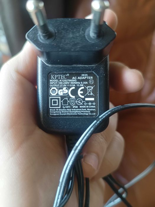 Incarcator aspirator vertical 27V 0.5A (Model K12S270050G)